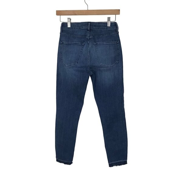 3X1 NYC  High Waisted 5 Pocket Zip Up Raw Hem Jeans Size 24 - Picture 7 of 10
